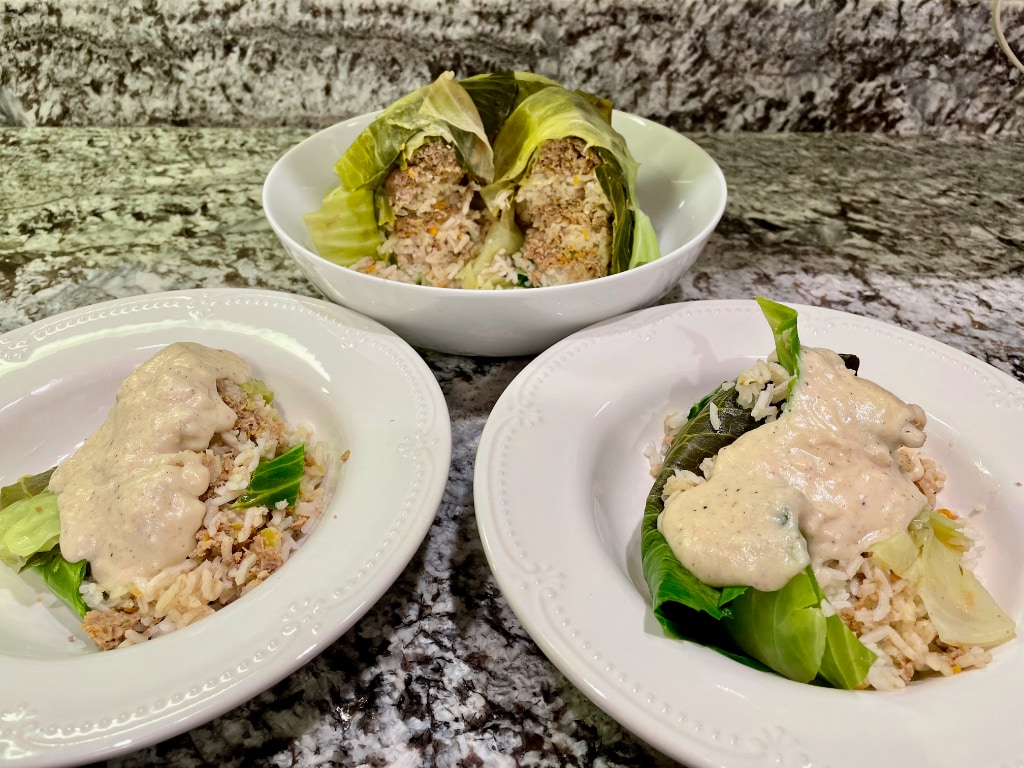 Served Stuffed Cabbage